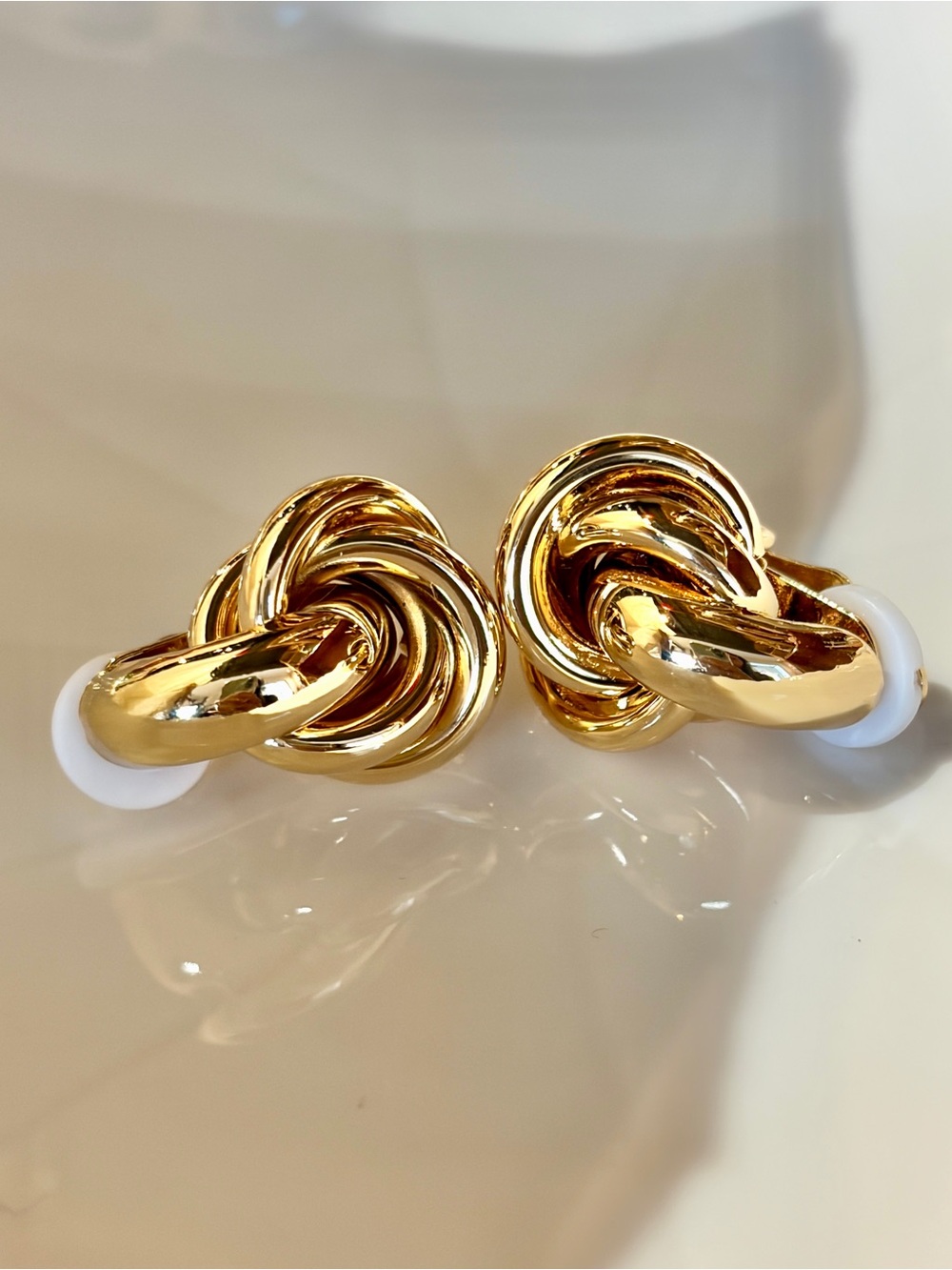 New Gold-Filled Twisted Knot Trendy Studs Earrings